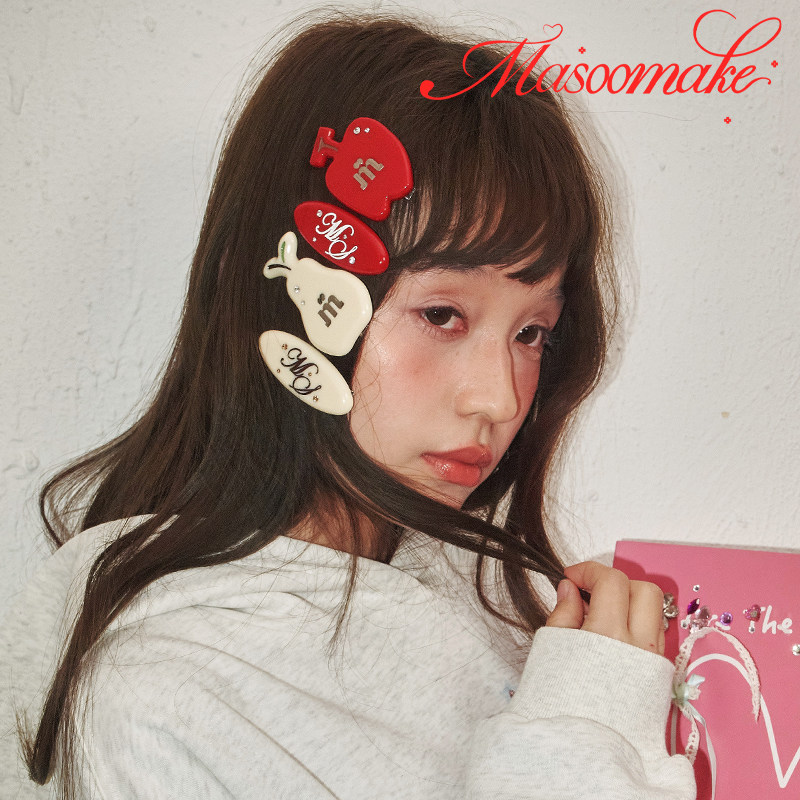 MASOOMAKE趣味水果镶钻发卡