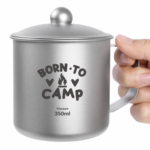 纯钛水杯带盖户外泡茶泡茶滤网