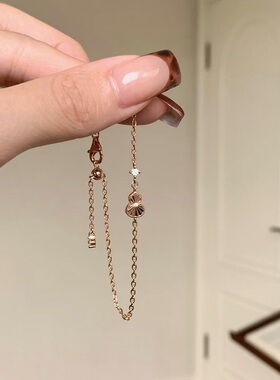 S925纯银手链葫芦镭射轻奢高端小众级设计感新中式国风镶钻锆石潮