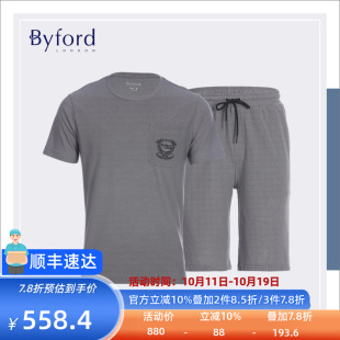 百富男装 MH21025 混棉圆领短袖 混棉短裤 MH21026 男装 Byford