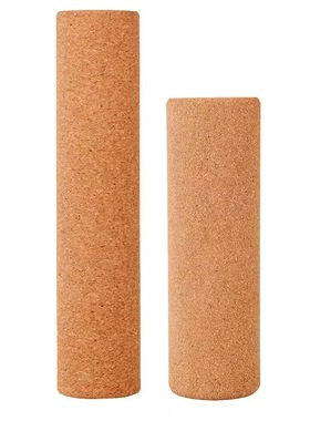 5CM直径软木瑜伽柱轴家用健身肌肉放松实木轴按摩辅助运动滚轴