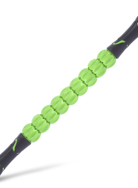 瑜伽齿轮按摩棒 肌肉按摩棒健身滚轴 筋膜棒滚轮按摩棒