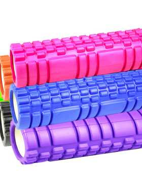45cm eva空心瑜伽柱 狼牙棒泡沫轴浮点瑜伽柱 多色空心泡沫轴