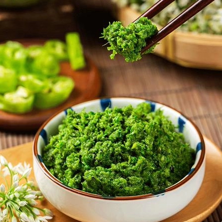 农家现摘新鲜韭菜花朵韭菜花酱