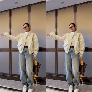 欧货机车风二棉棒球服外套早春新款休闲薄棉酷帅设计师款夹克上衣