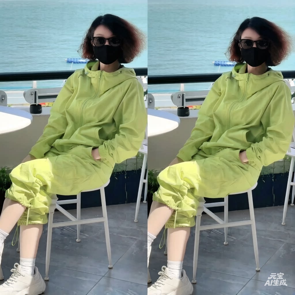 休闲糖果色速干防晒套装2025夏季新款超薄连帽外套抽脚裤两件套爆