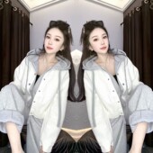 套装 洋气时髦假两件拼色外套阔腿裤 韩系时尚 新款 潮 两件套2026春季