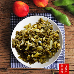 四川广元（剑阁青川旺苍溪雪里红山油菜土酸菜炒米豆腐600g份特产