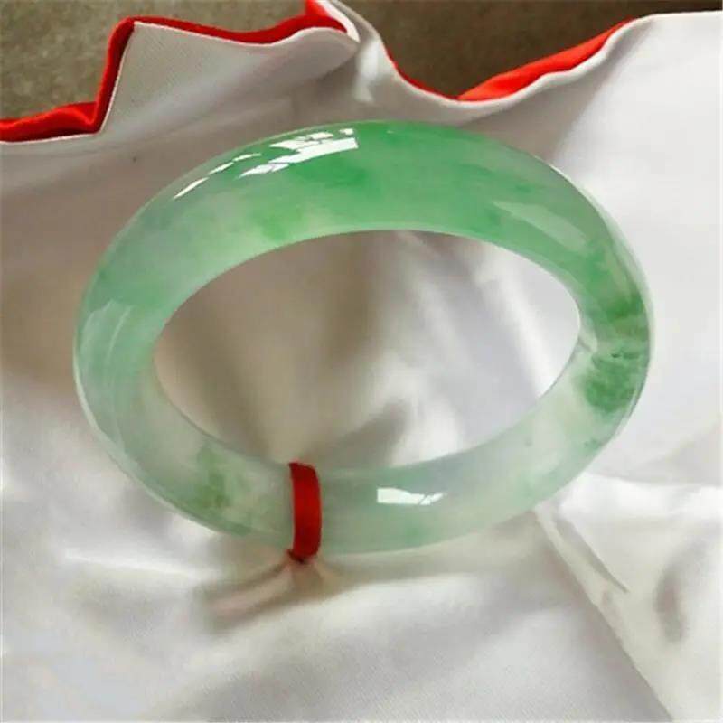 【带证】【顺丰空运】缅甸翡翠玉手镯冰种阳绿满绿飘花圆条冰糯种