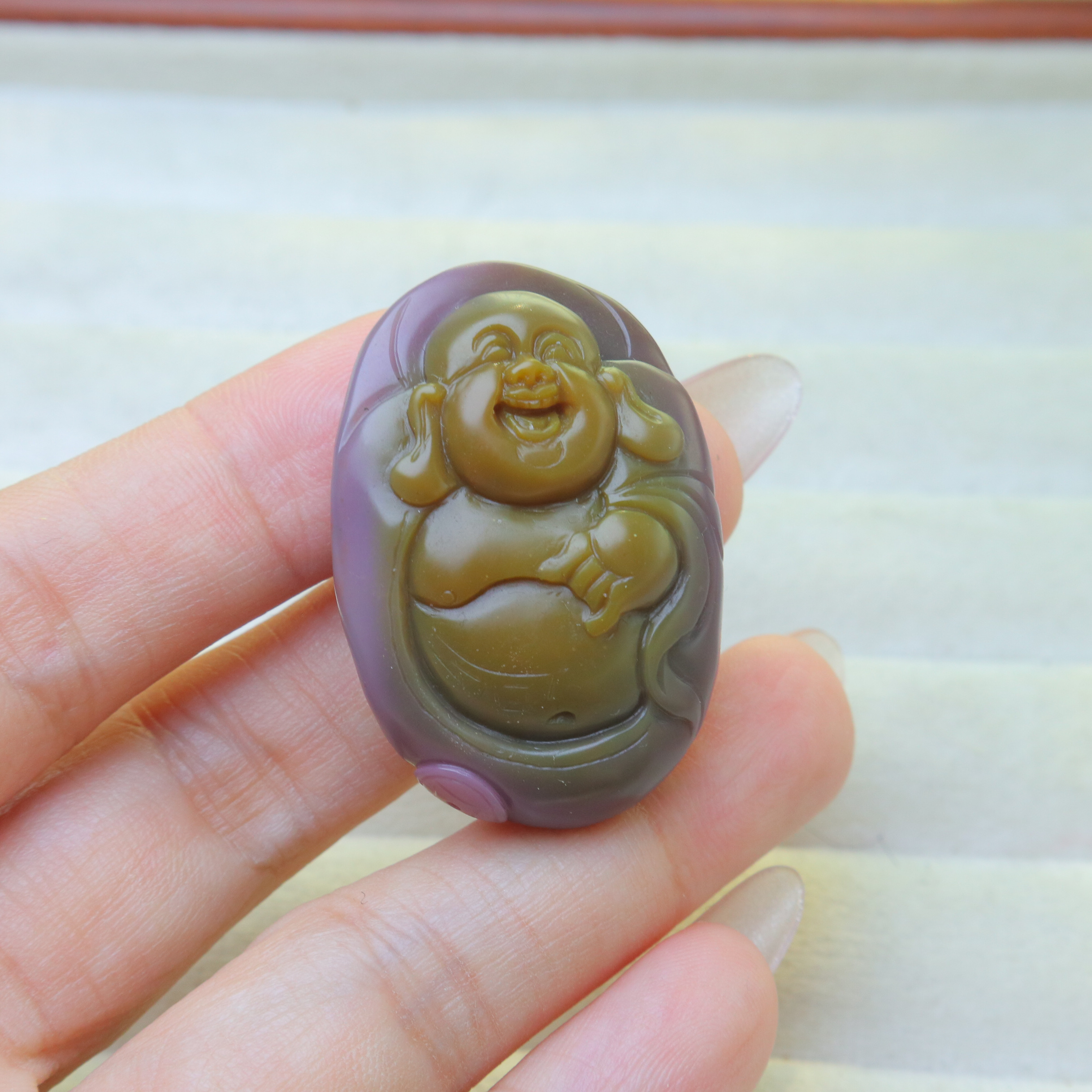 四川凉山盐源玛瑙弥勒佛吊坠男女挂件项链送男朋友礼物新款轻奢