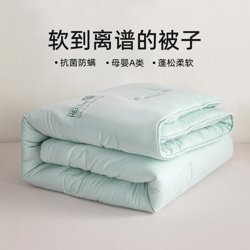 美眠康多喜爱2024新款保暖被芯抗菌防螨被子亲肤春秋冬被两色可选