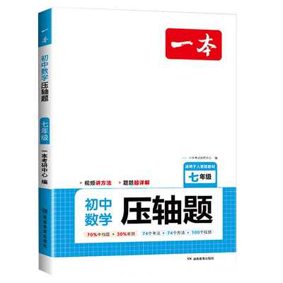 一本初中数学压轴题七八九年级
