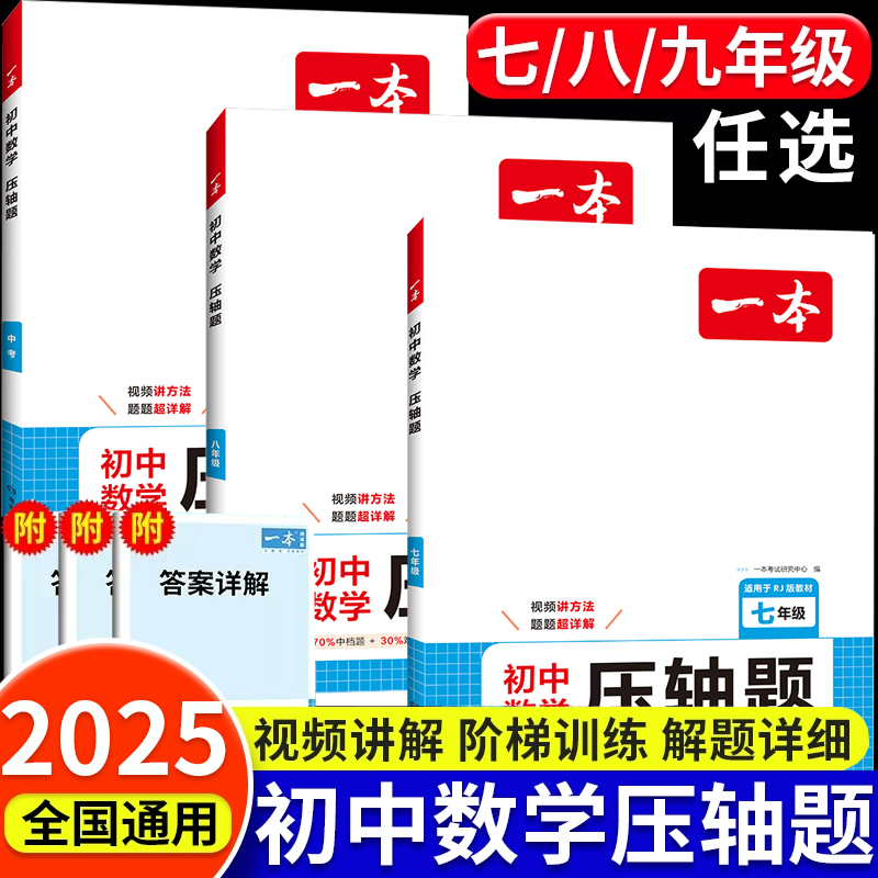 一本初中数学压轴题七八九年级