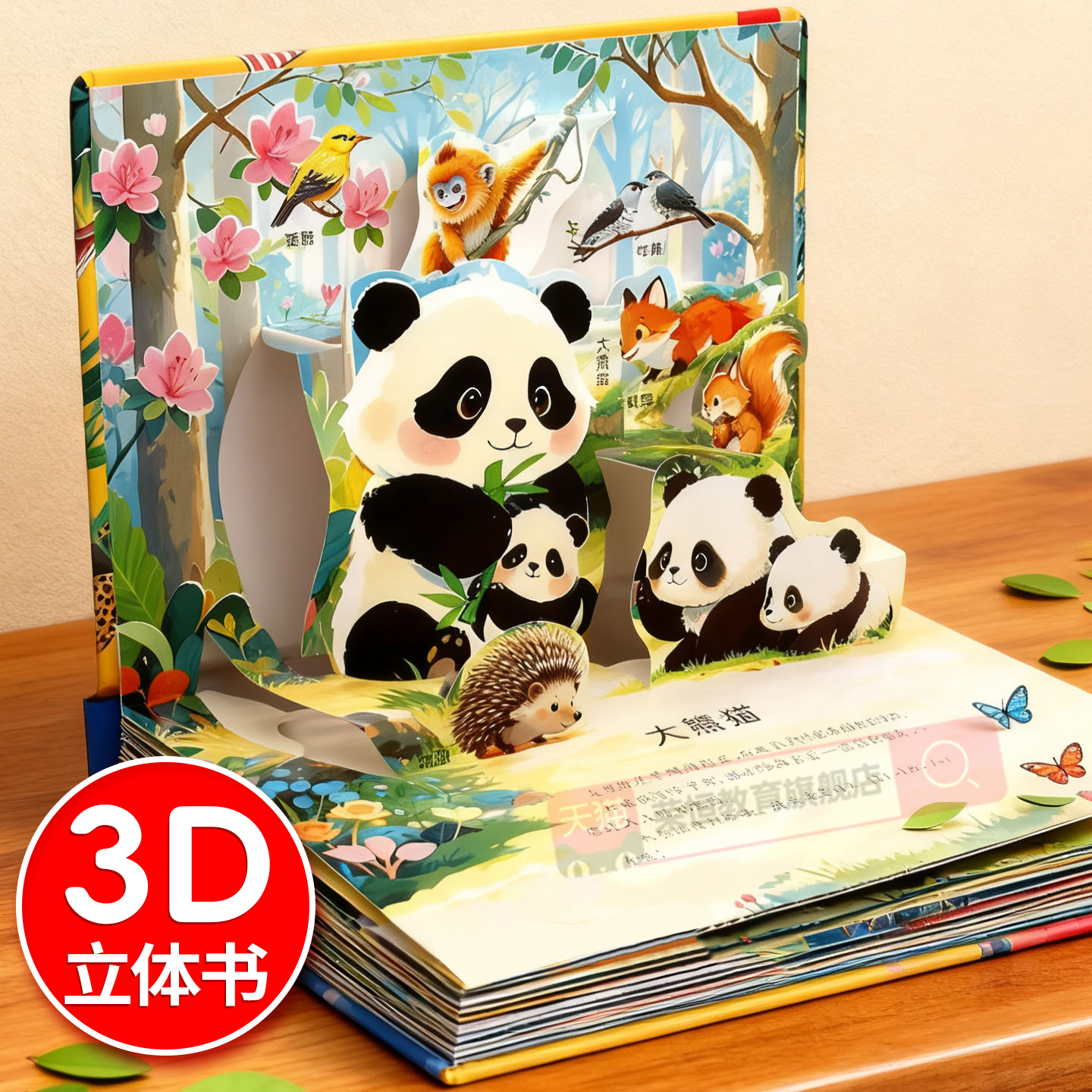 世界动物电影剧场3D立体翻翻书