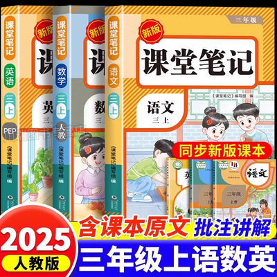 2025秋新版三年级上册课堂笔记
