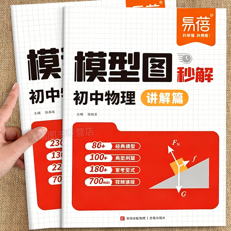 2026新版易蓓初中物理模型图秒解公式讲解练习基础知识大全练习册八九年级物理受力分析关键模型光学力学八九年级知识点专题训练 - 实物图