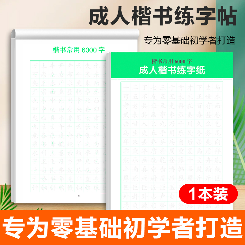 行楷字帖成人练字成年练字帖大学生行书速成硬笔书法行书6000常用字男生女生字体漂亮每日一练成人钢笔临摹写字帖汉字写字本练字本