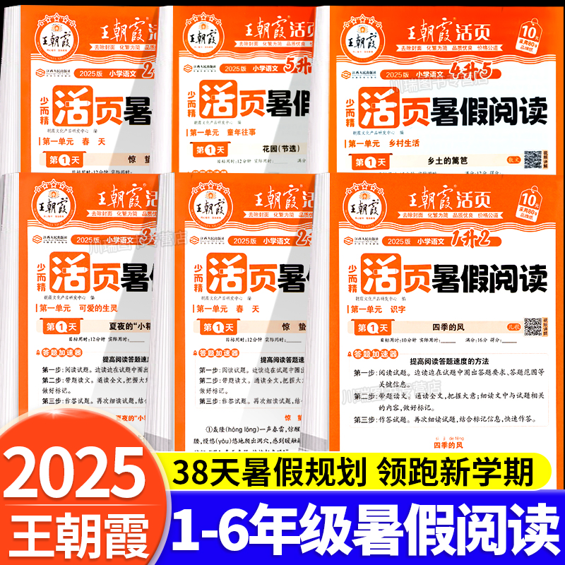 王朝霞暑假衔接活页暑假阅读理解