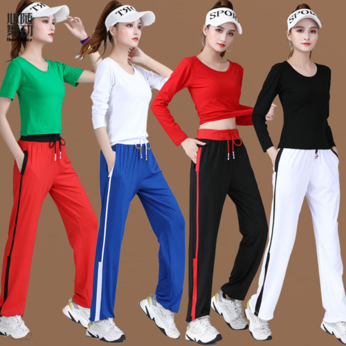 杨丽萍广场舞运动服装速干纯棉