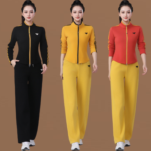 2025春新款鬼步舞修身外套运动跳操广场舞套装健身操广场舞服开衫