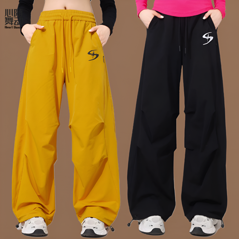 广场舞裤子弯刀裤新款阔腿裤春秋款宽松跳舞长裤运动休闲裤2526