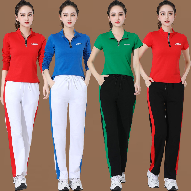 楊麗萍立領廣場舞運動健身團體服