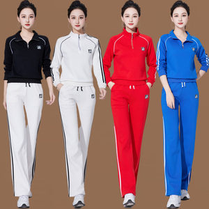 广场舞服装时尚立领健身操团体跳操服杨丽萍运动打球晨练跳舞衣服