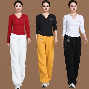 广场舞套装女春秋新款鬼步舞运动服中老年妈妈休闲显瘦两件套