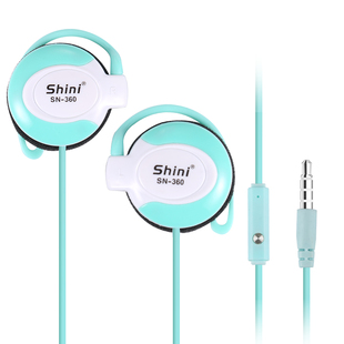 包邮 2米加长线带麦挂耳式 时尼 通用p3p4手机电脑粗线运动耳挂式 机