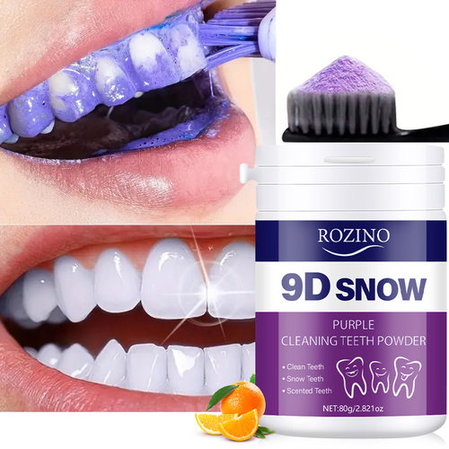 9DSNOW去牙黄烟渍亮白牙粉