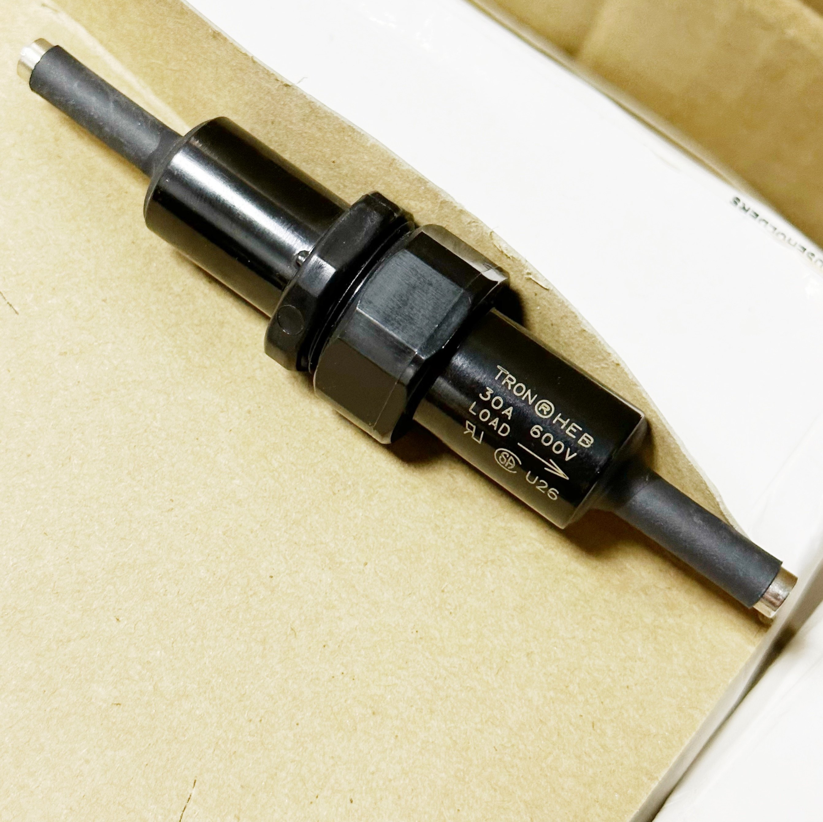 HEB-AA BUSS保险丝管座10x38mm防水20A熔断器底座600V 30A HEB