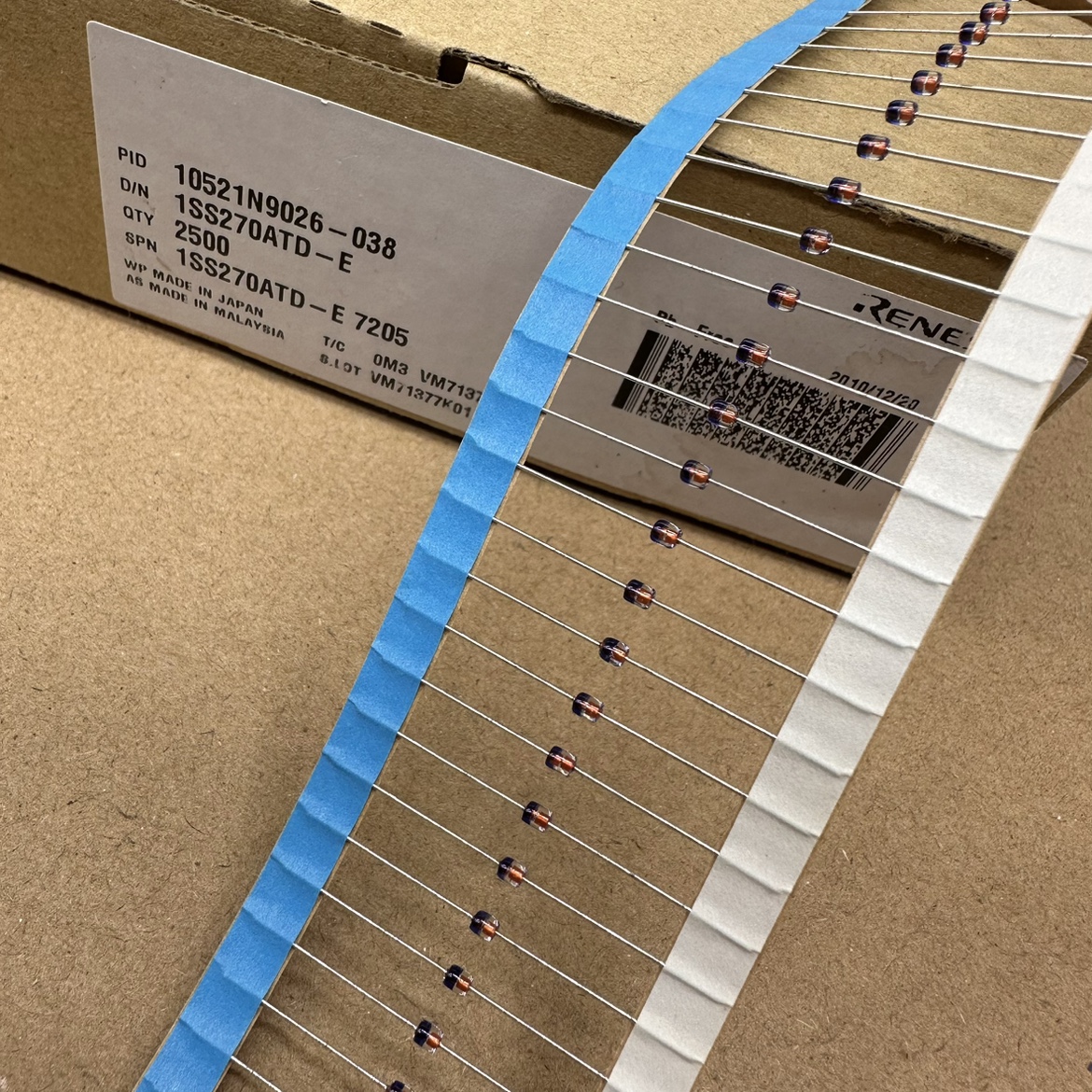 蓝色二极管1SS270ATD-E进口日立