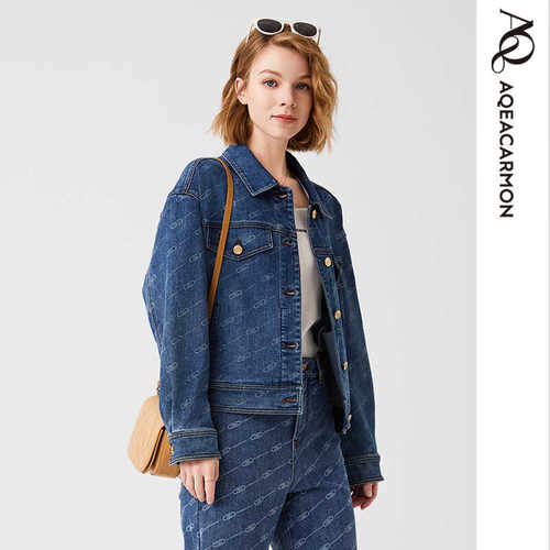 牛仔外套雅格上美时尚