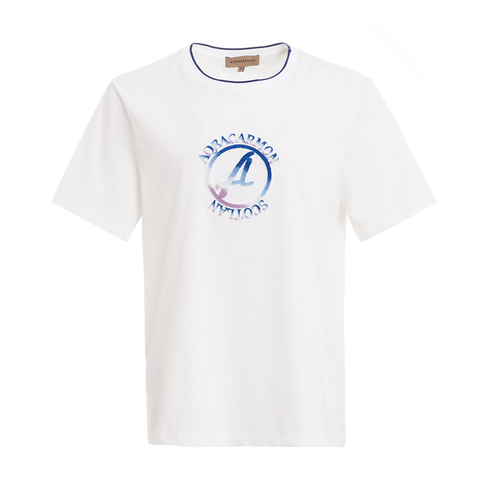 【AQEACARMON】雅格上美 夏季套头圆领女士休闲T恤 A23CF01J32