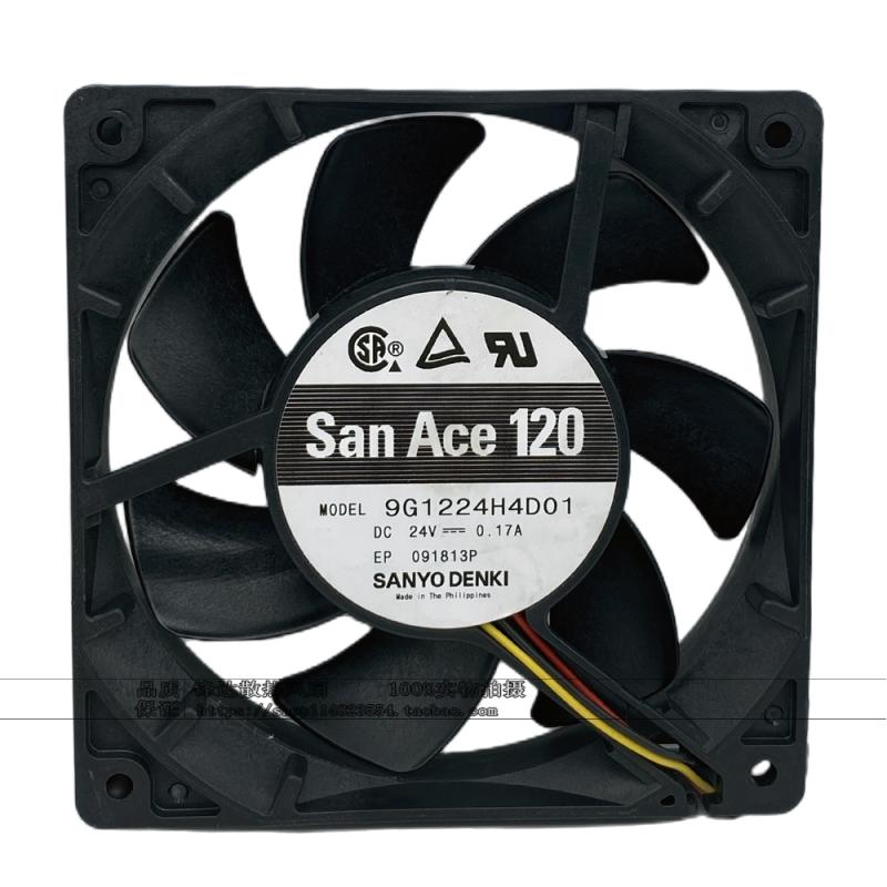 原装Sanyo/三洋9G1224H4D01 24V 0.17A 12CM 变频器 散热风扇