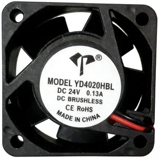 4020 0.13A 4CM双滚珠散热风扇 DC24V 直流风机YD4020HBL