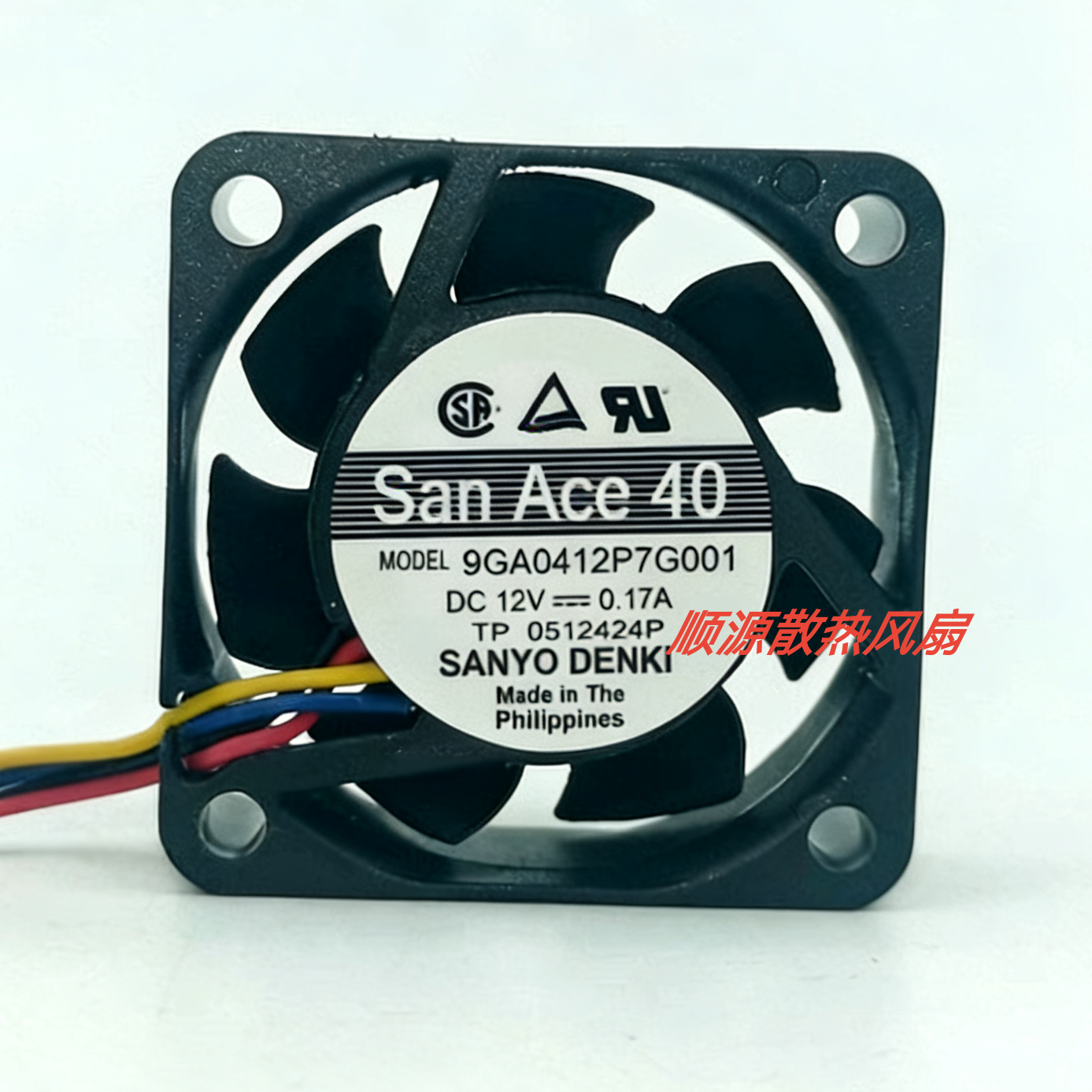 全新原装Sanyo三洋 9GA0412P7G001 4015 12V0.17A 4cm 散热风扇