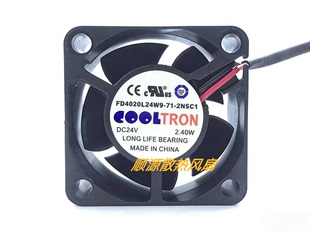 4CM FD4020L24W9 2.40W TRON 变频器风扇 24V 4020 2NSC1 COOL