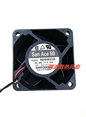 9G0648G105 48V 0.35A SANACE60 散热风扇6038 冷却风机60*60*38