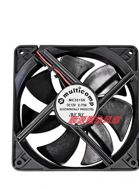 全新 MC35159 12V 0.279A  12025  12CM机箱变频器散热风扇