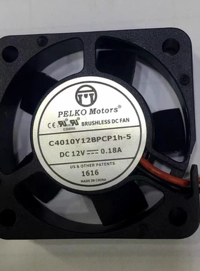 派尔可PELKOMOTORS C4010Y12BPCP1h-5 4010 12V 0.18A 散热风扇