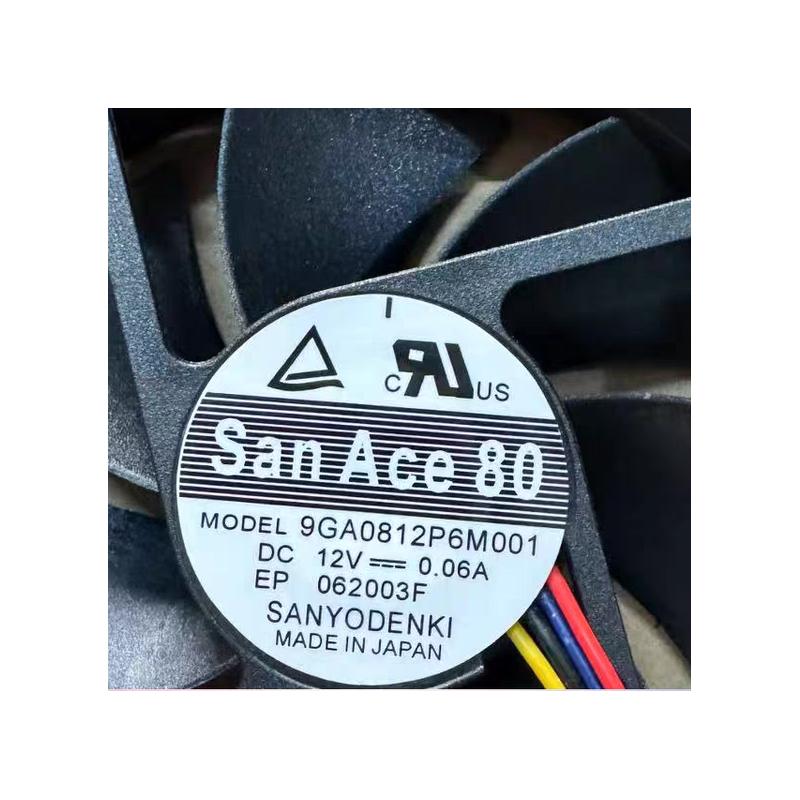 9GA0812P6M001 原装三洋 8020 8CM 12V 0.06A 散热风扇80-80-20mm