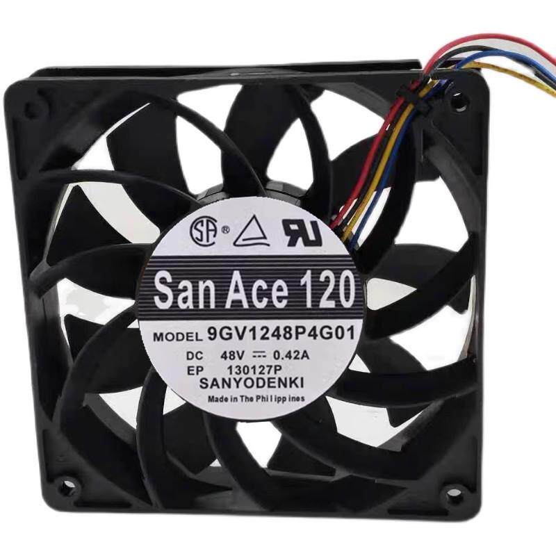 原装 山洋 12CM 12025 9GV1248P4G01 48V 0.42A 四线 散热风扇
