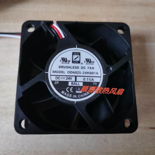 全新原装 ORION FAN OD6025-24HB01A DC 24V Fan 60x25