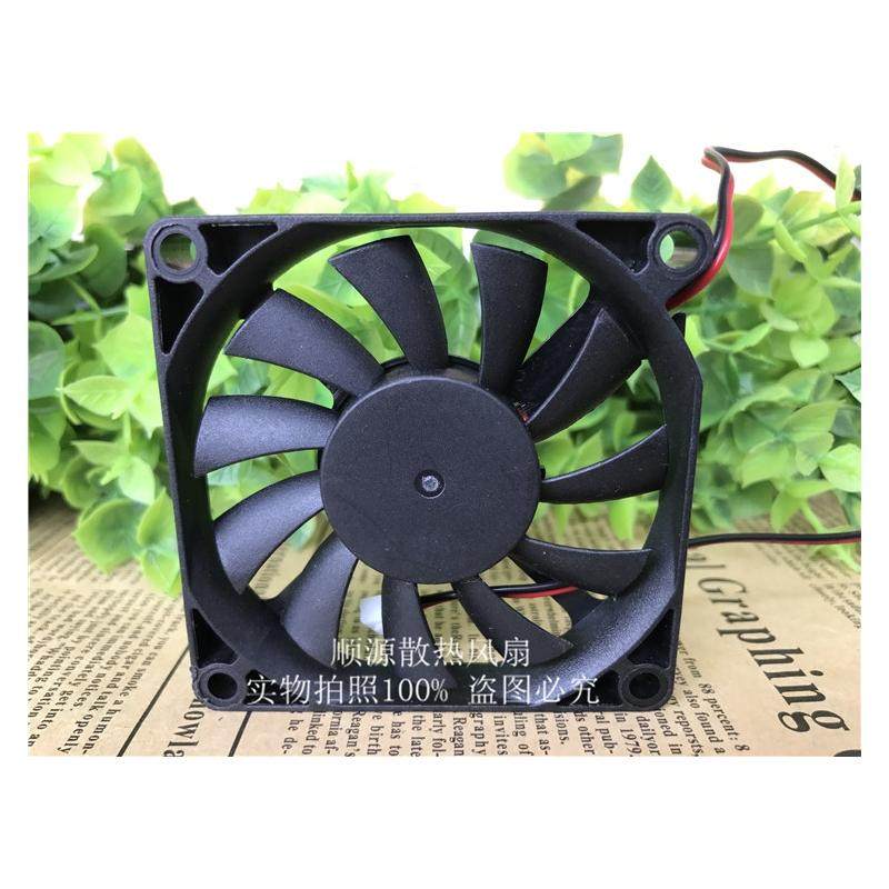 防潮防水风扇加湿器超薄散热风扇7010 12V 24V风机直流7cm