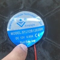 全新XYJ12B12038H高转速变频器大风量DC12V伏0.80A风扇12cm
