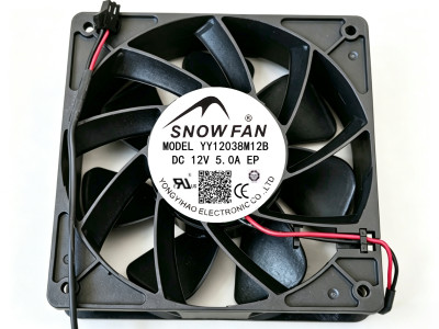 SNOWFAN全新 YY12038M12B 12V 5.0A 12厘米散热风扇T100S大疆专用