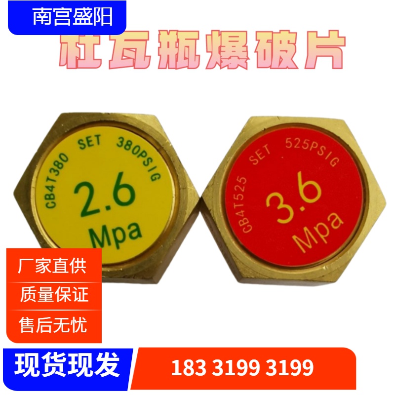 优质防爆片杜瓦瓶爆破2.6mpa低压