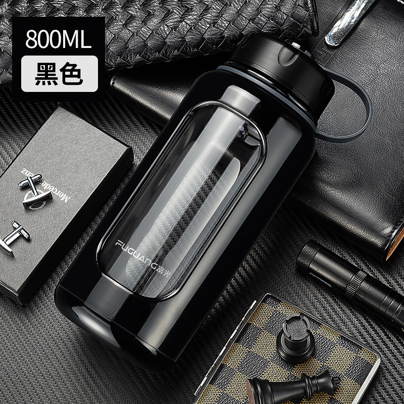 富光玻璃杯泡茶杯大容量水杯男士
