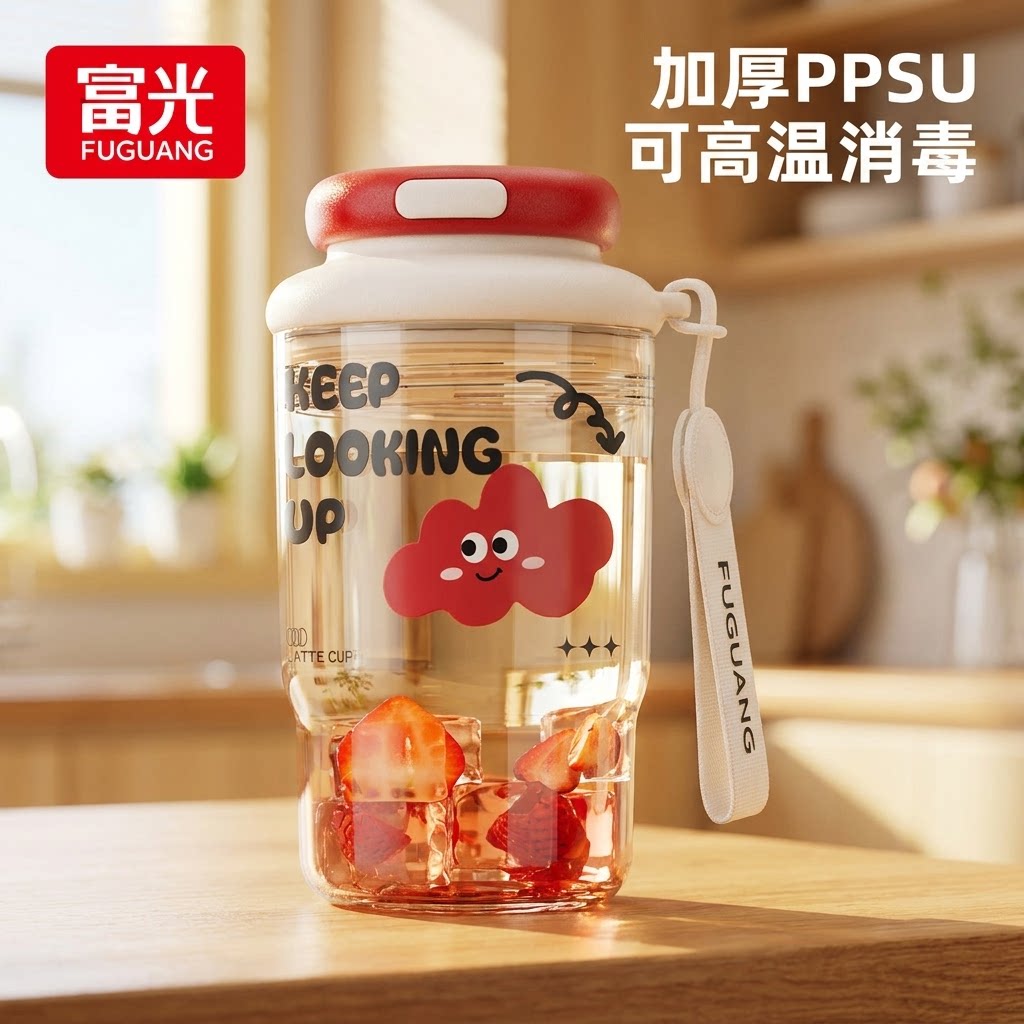 富光PPSU云朵咖啡随行杯